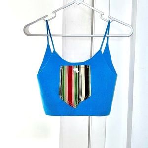 🤎REWORKED STRIPED POCKET TOP WITH BOW🤎